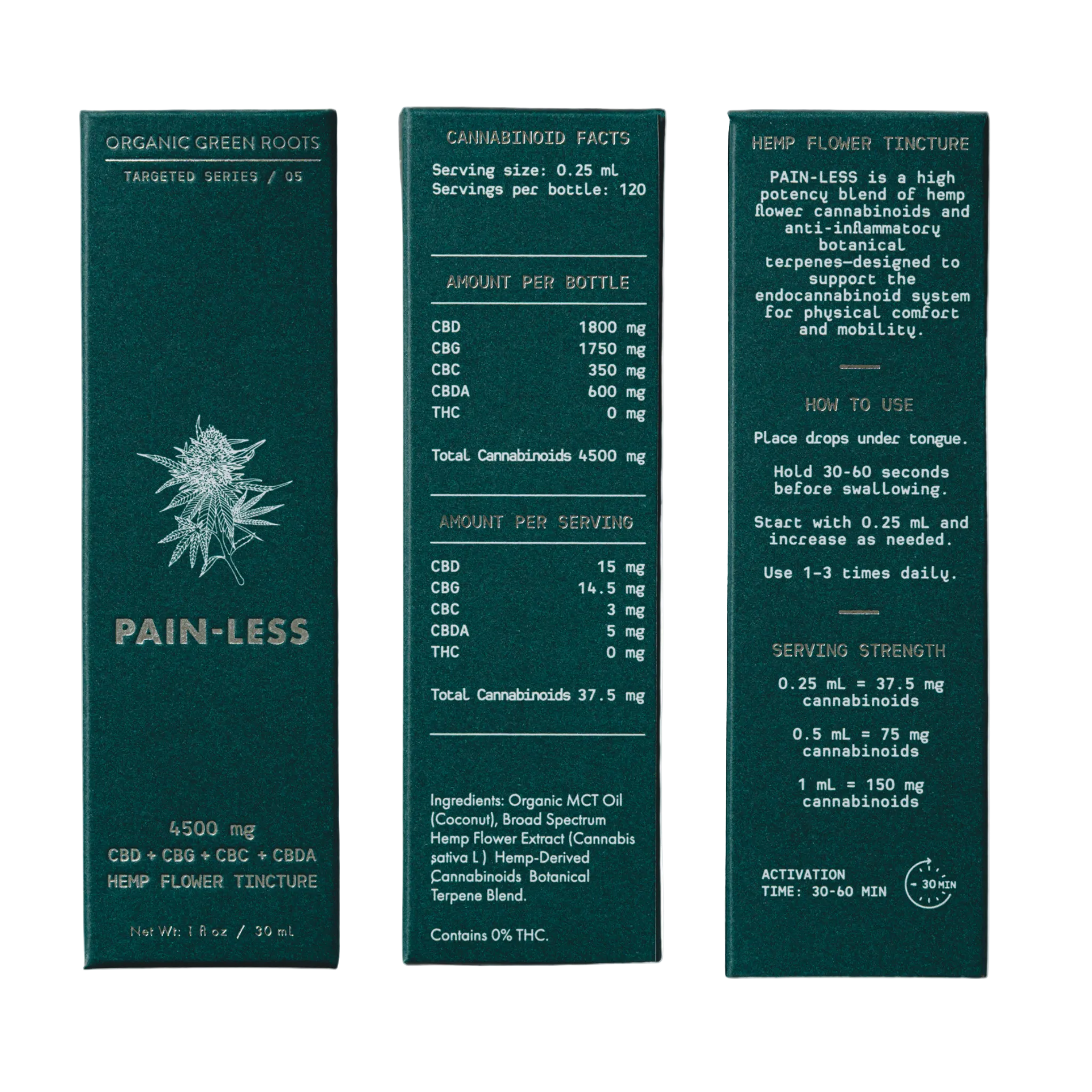 PAIN-LESS CBD+CBG OIL