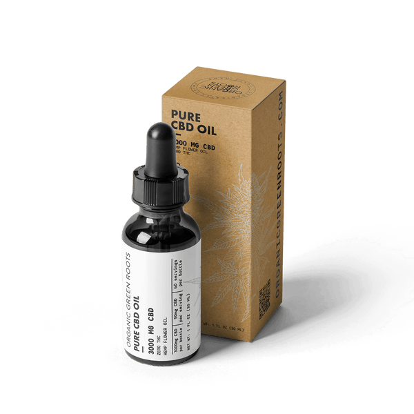 Pure CBD Oil - 3000mg | ORGANIC GREEN ROOTS